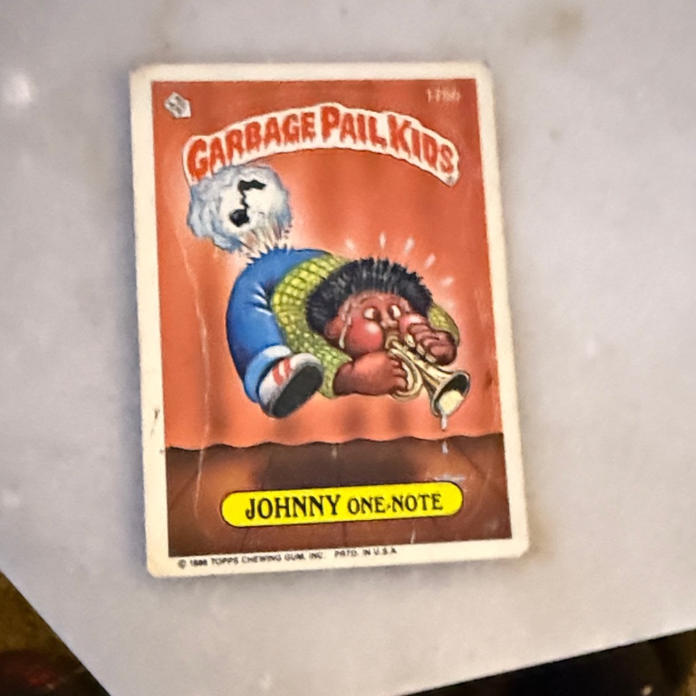 Garbage Pail Kids Johnny One-Note Card